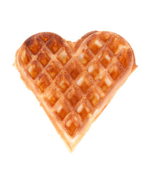 heart waffle